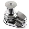 A stainless steel Muir VRC2500 Non-MORS vertical rope and chain windlass, shown on a white background. / Recreational Equipment