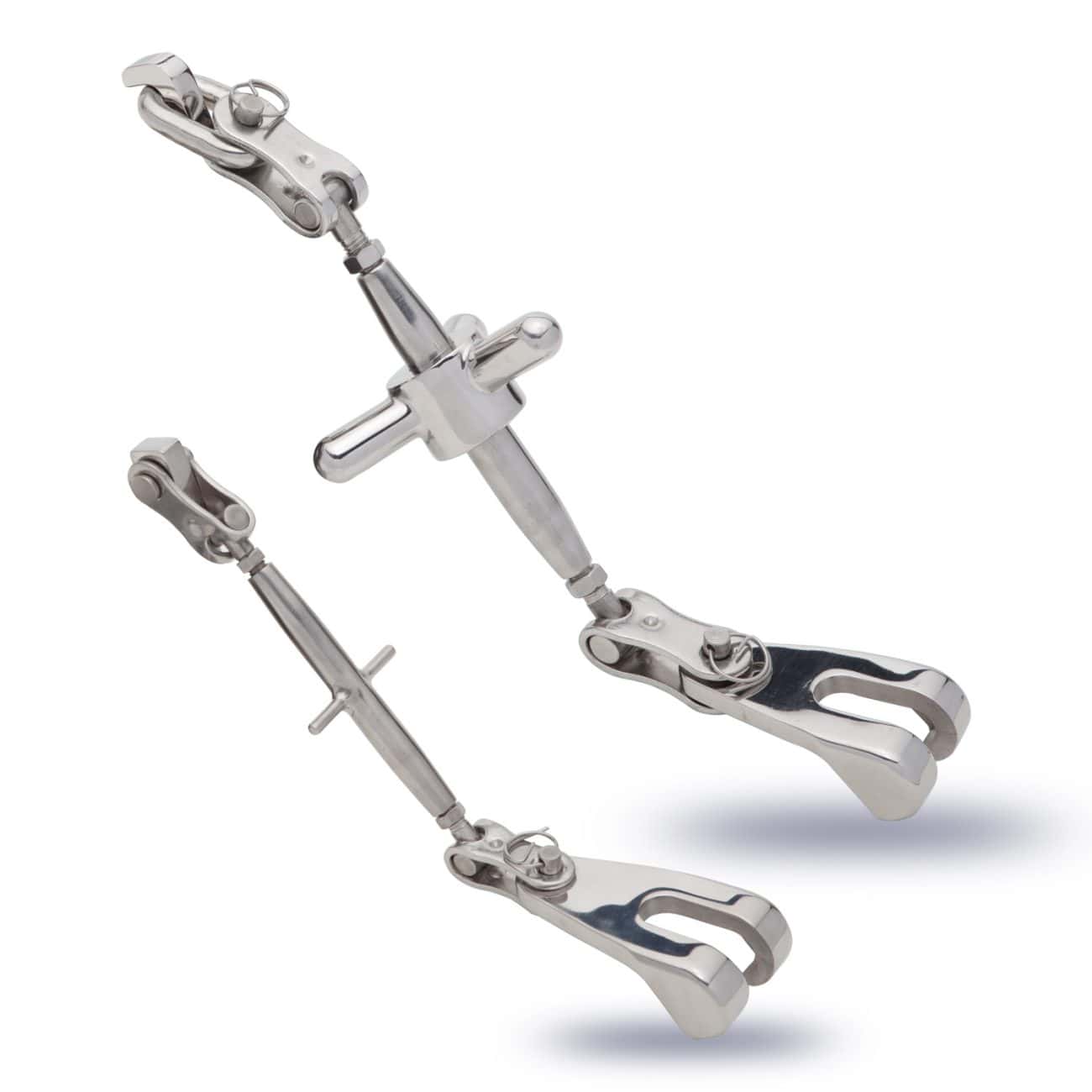 Polished stainless steel surgical bone forceps for medical procedures. / Devils Claw