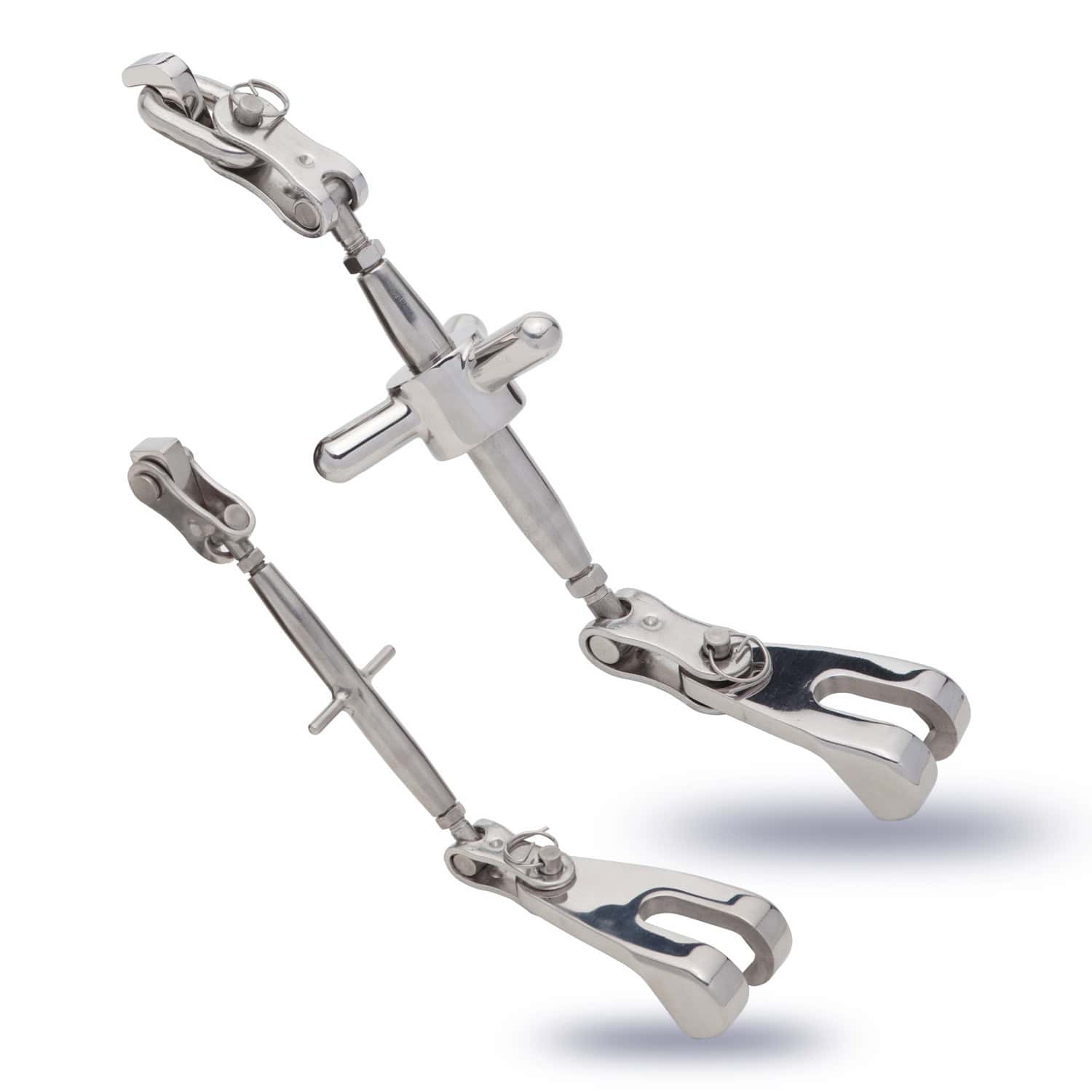 Polished stainless steel surgical bone forceps for medical procedures. / Devils Claw