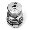 Precision stainless steel valve component for industrial piping systems.
