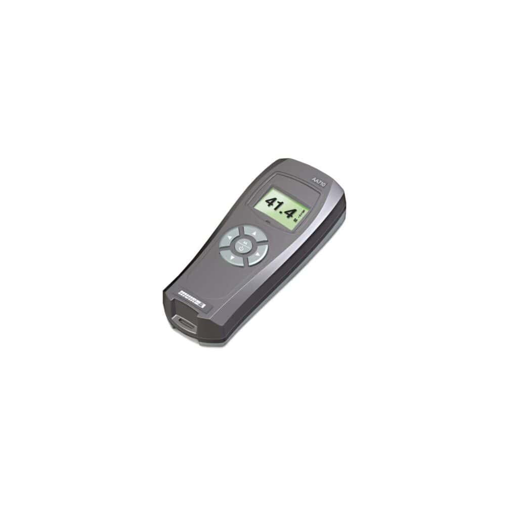 High-precision digital moisture meter displaying 41.4% moisture level for timber or materials.