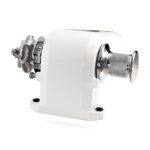 Precision industrial gear motor with metal and plastic components for engineering applications.