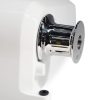 Precision mechanical component on white background.