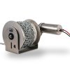 Heavy-duty industrial chain hoist with stainless steel motor and secure chain winding system.