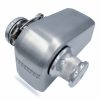 Compact stainless steel hydraulic filter for industrial water and oil systems.