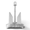 Bright stainless steel anchor with modern design, ideal for marine and engineering applications.
