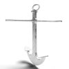 Rustic metal maritime anchor with a vintage aesthetic, perfect for nautical decor. / Folding Stock Anchor