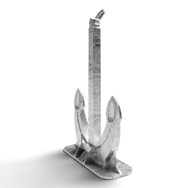 High-quality steel anchor sculpture demonstrating maritime engineering expertise. / SPEK Anchor