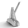 Marble construction template or trowel stand for civil engineering projects. / Delta Anchor