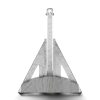 Polished marble nautical anchor model for architectural or design projects.
