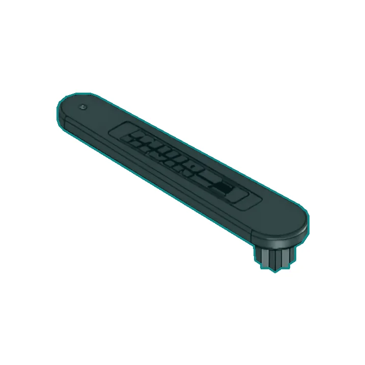 Handle Nylon Clutch 600 (part F901004) highlighted on the Muir VR600 exploded view