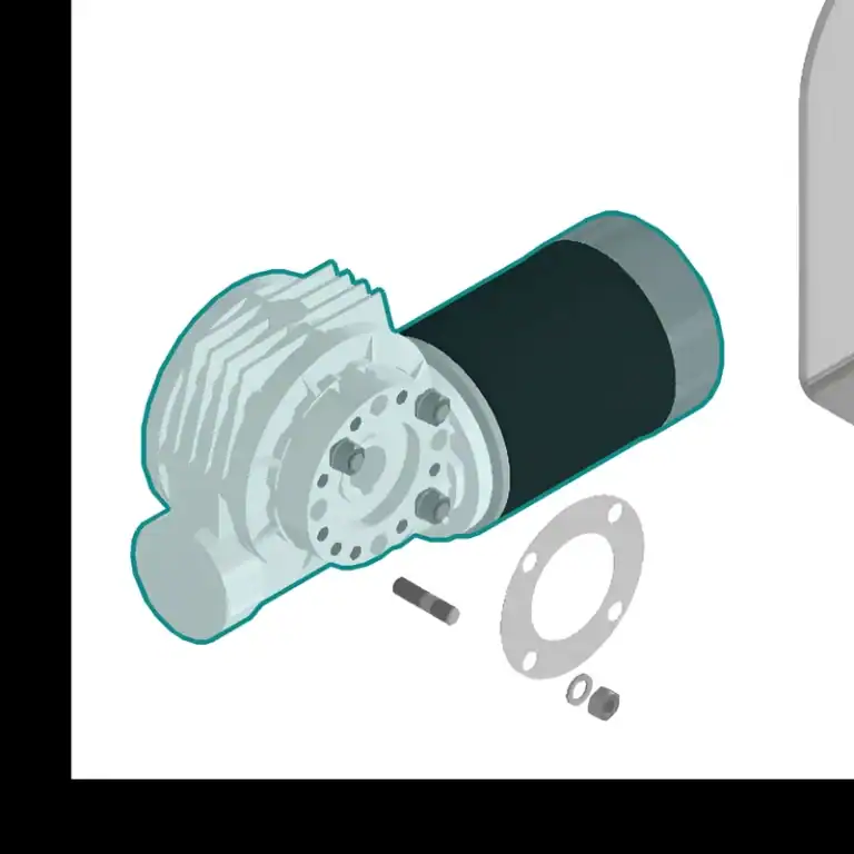 MVF63P R80 / 12V 1200W Cima White Epoxyfinish (part G061014) highlighted on the Muir DFF12 exploded view