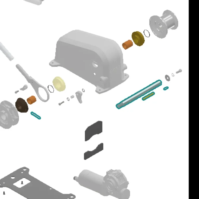 Shaft Assembly HR1600 *SS316 Version* (part K061258) highlighted on the Muir HR1200 exploded view