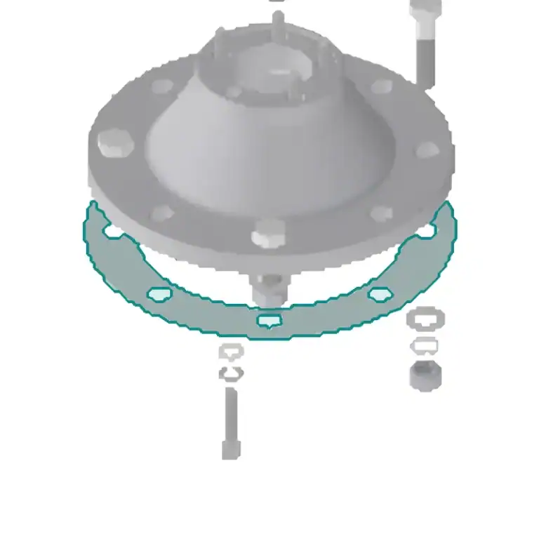 Nylon Gasket Adaptor & Rmi 85 Gearbox VR/C 4000 (part P011149) highlighted on the Muir VR4000 exploded view