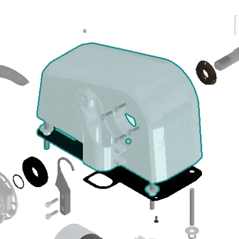 Housing HC/HR650 SS316 (Casting) (part P221509) highlighted on the Muir HR650 exploded view